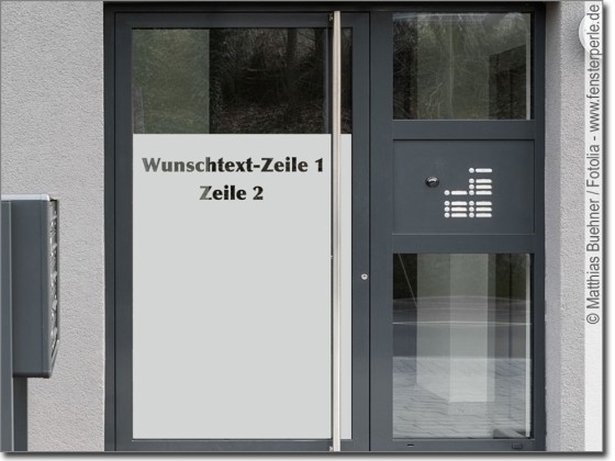 Preview: Sichtschutzfolie mit freier Texteingabe Preview: Sichtschutzfolie mit freier Texteingabe
