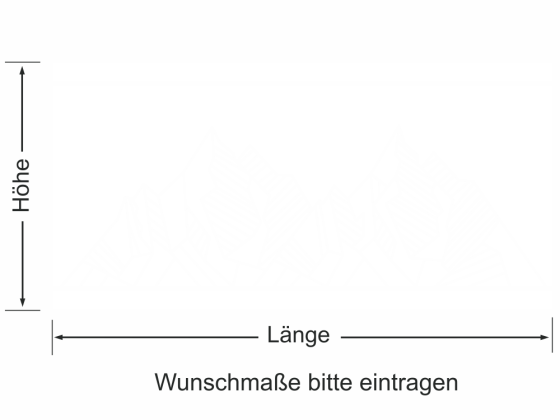 Preview: Sichtschutzfolie Moderne Berglandschaft