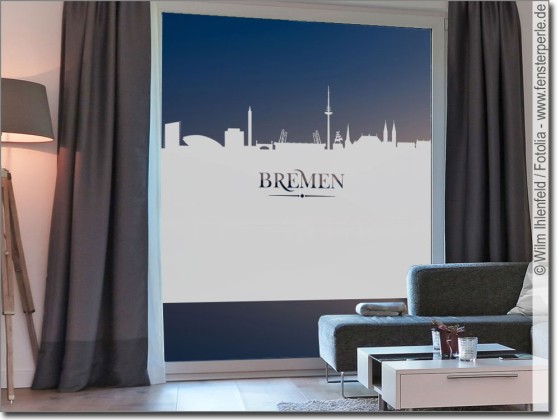 Preview: Sichtschutzfolie Skyline Bremen Preview: Sichtschutzfolie Skyline Bremen