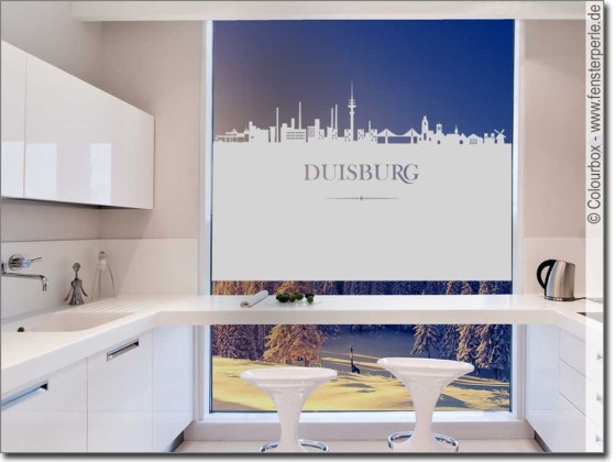 Preview: Sichtschutzfolie Skyline Duisburg Preview: Sichtschutzfolie Skyline Duisburg