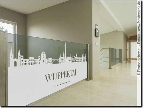 Preview: Sichtschutzfolie Skyline Wuppertal Preview: Sichtschutzfolie Skyline Wuppertal