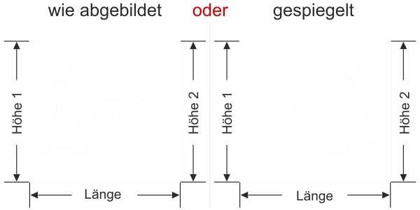 Sichtschutzfolie Tanzpaar - Ansicht Farbauswahl