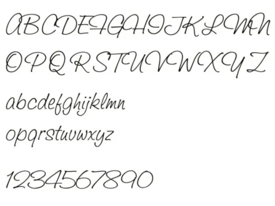 Preview: Sichtschutzfolie Tanzpaar - Ansicht Schreibschrift zur Textgestaltung