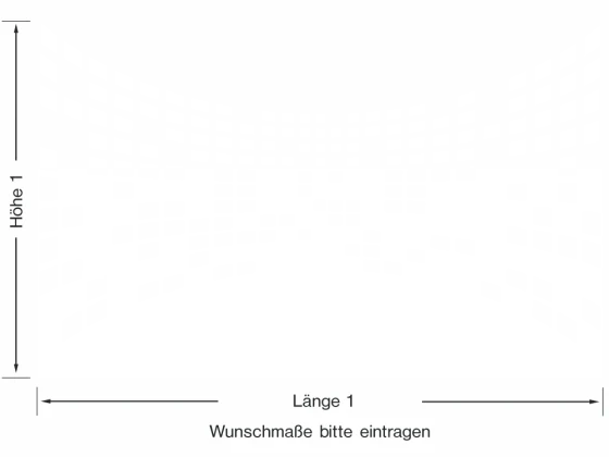 Selbstklebende Sichtschutzfolie mit dem Design verformter Quadrate - Ansicht Farbauswahl