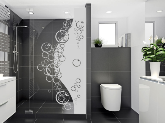 Preview: Sichtschutzfolie Wasserperlen