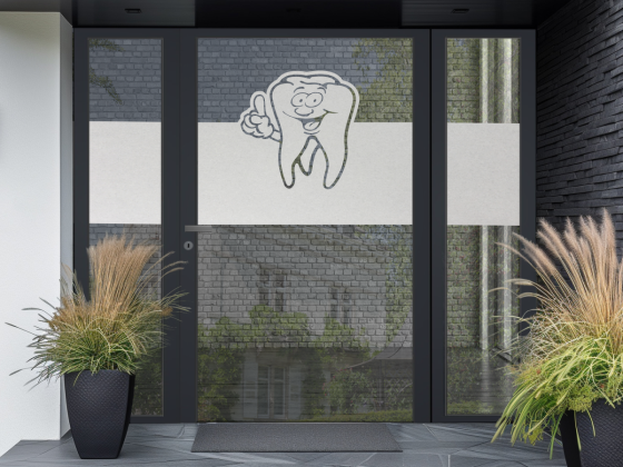 Preview: Sichtschutzfolie Zahnarzt