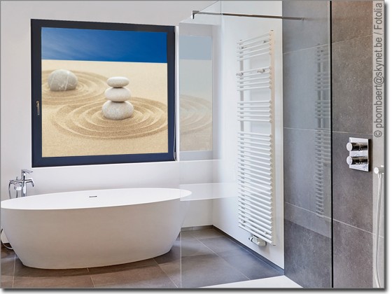 Preview: Steine im Sand als Fensterfolie Preview: Steine im Sand als Fensterfolie