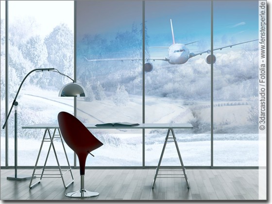 Preview: Fensterbild Flugzeug