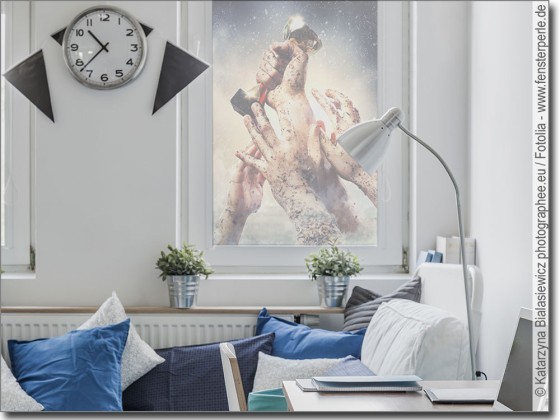 Preview: Fotofolie Fensterbild Pokal