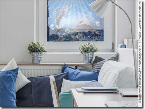 Preview: Delphine als Fensterbild