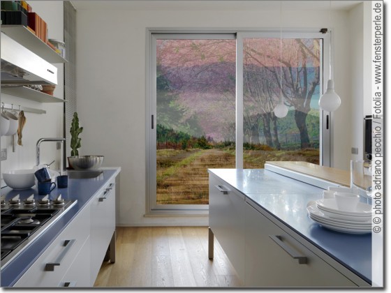 Preview: Foliendruck Kirschbäume