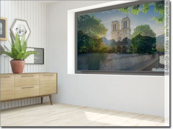 Preview: Glasbild Notre Dame