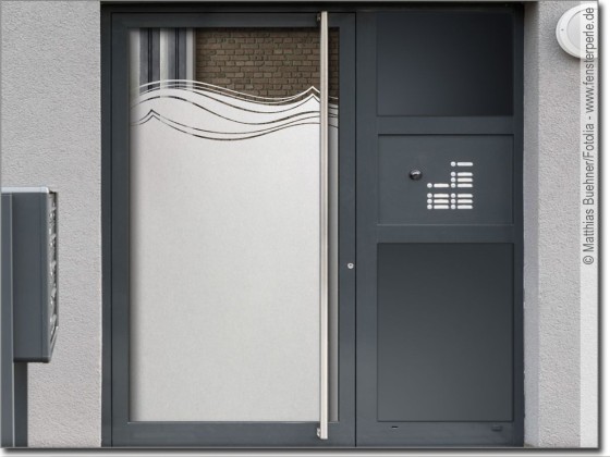 Preview: Tür Blickschutzfolie Design Welle Preview: Tür Blickschutzfolie Design Welle