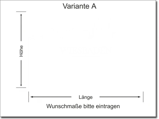 Sichtschutzfolie Skyline Wiesbaden