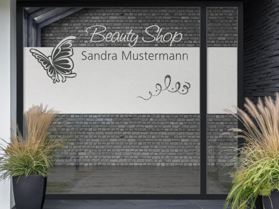 Schönheitssalon Aufkleber