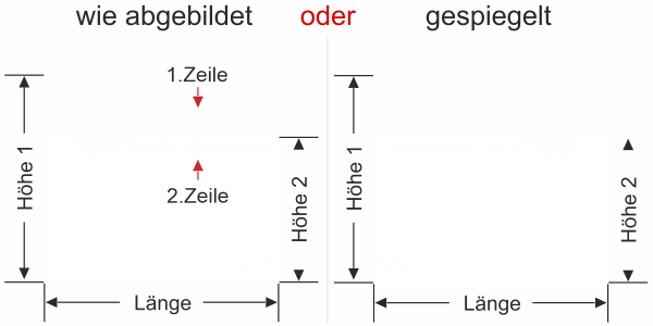 Preview: Schönheitssalon Aufkleber - Ansicht Ausrichtung mit Farbauswahl Vorschlag 1