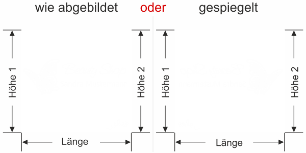 Preview: Schönheitssalon Aufkleber - Ansicht Ausrichtung mit Farbauswahl Vorschlag 2