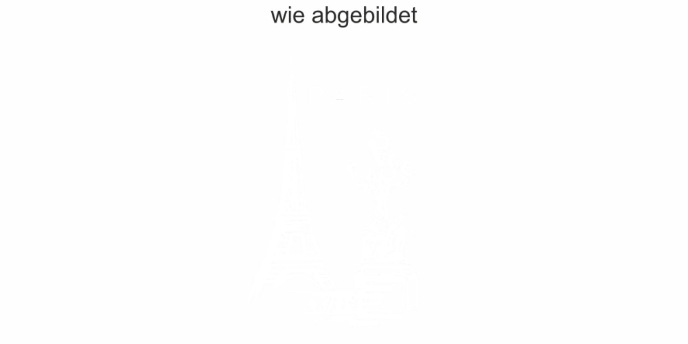 Glasaufkleber Eiffelturm Paris - Ansicht Ausrichtung und Farbauswahl