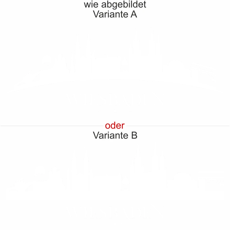 Glastattoo Wiesbaden Skyline - Ansicht Ausrichtung mit Farbauswahl und Variante Glastattoo Wiesbaden Skyline - Ansicht Ausrichtung mit Farbauswahl und Variante