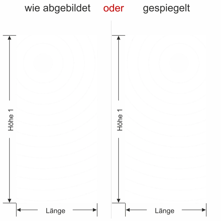 Glastür Sichtschutzfolie Linienkreise