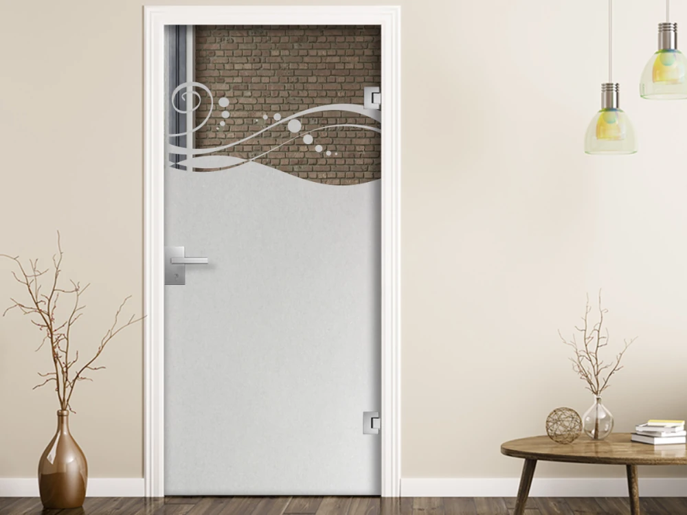 Blickschutzfolie für Glas Design auf Zimmertür