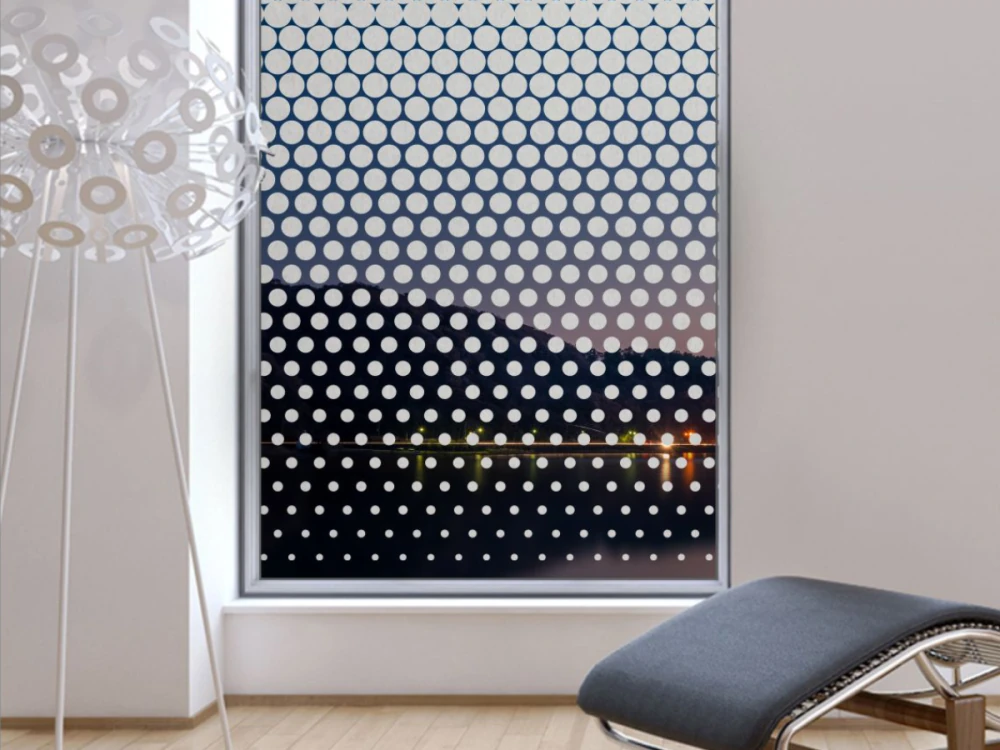 Glastür Blickschutzfolie Kreisdekor