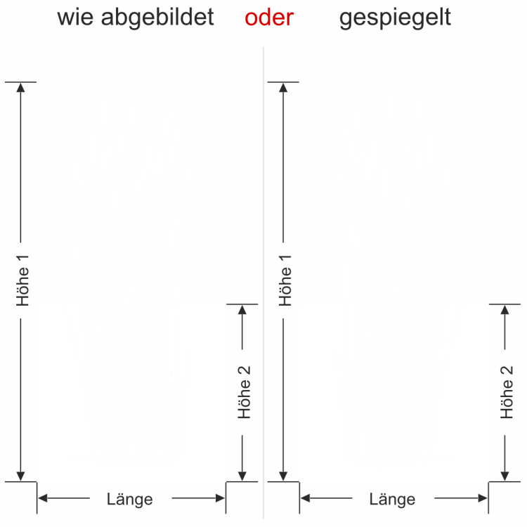 Glastür Sichtschutzfolie Elegantes Gräsermeer