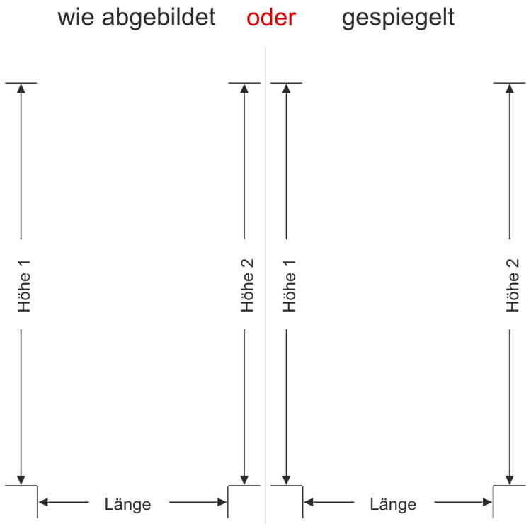 Glastür Sichtschutzfolie Elegantes Gräsermeer