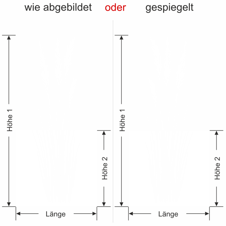 Glastür Fensterfolie Grashalme