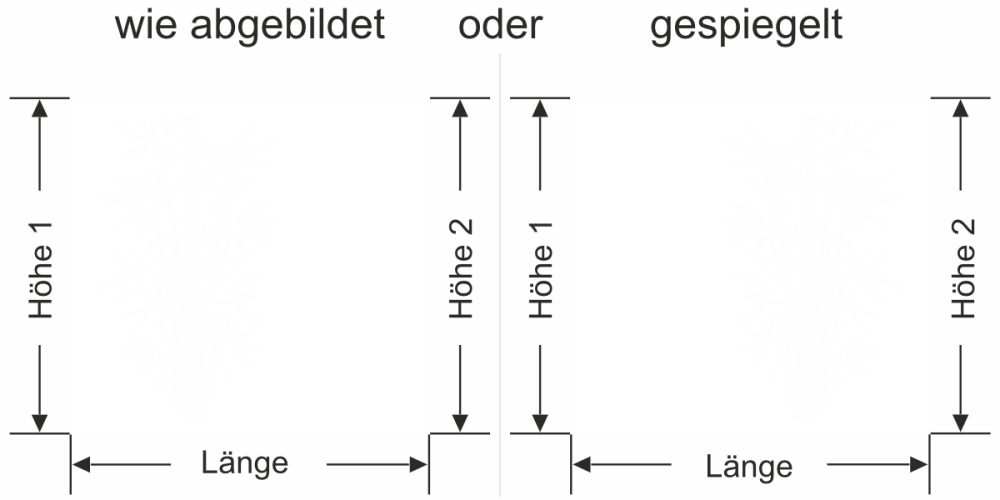 Sichtschutz Fensterfolie Bambusstrauch