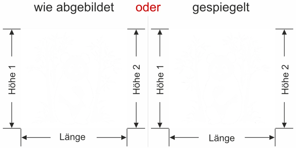 Fensterfolie Bambusstrauch mit Panda Fensterfolie Bambusstrauch mit Panda