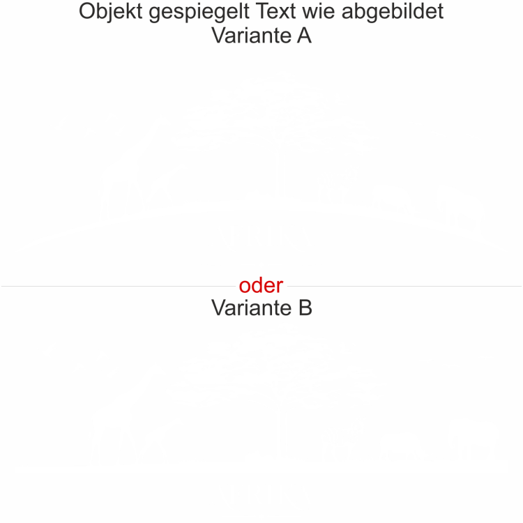 Fensteraufkleber Afrika - Ansicht Ausrichtung - Variante und Farbauswahl
