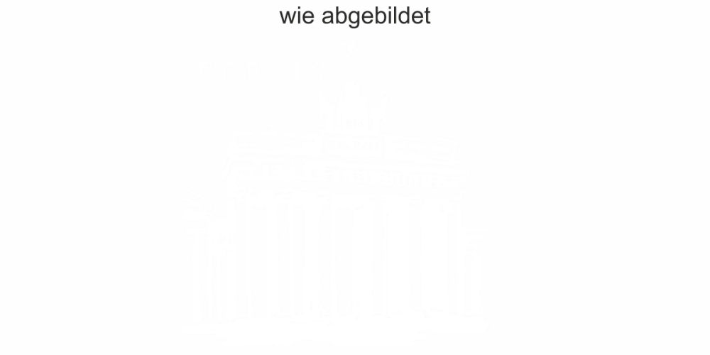Glastattoo Brandenburger Tor - Ansicht Farbauswahl und Ausrichtung