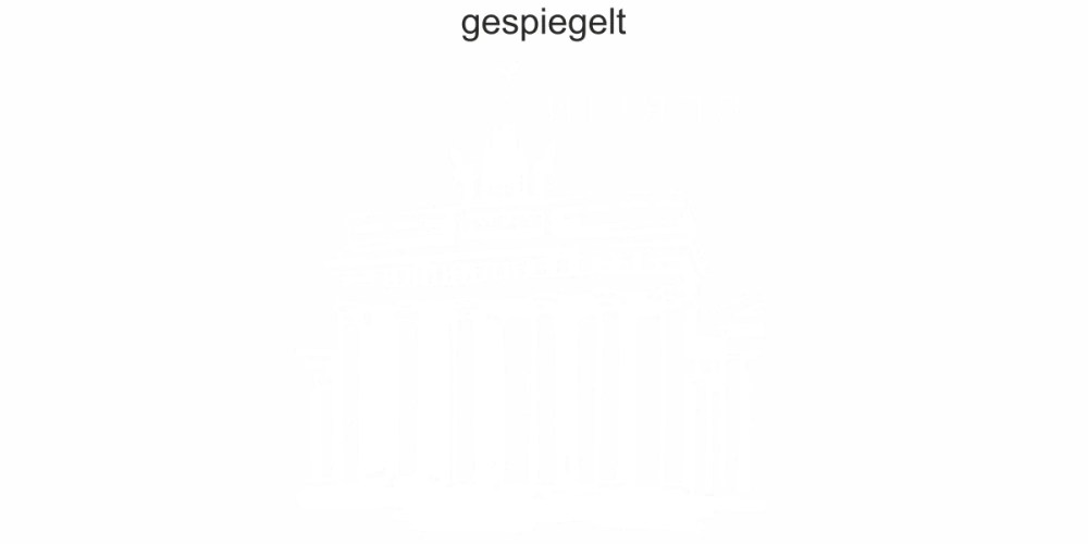 Glastattoo Brandenburger Tor - Ansicht Farbauswahl und Ausrichtung