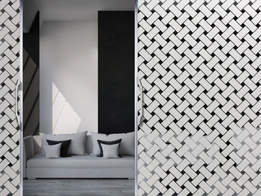 Milchglasfolie Geflecht