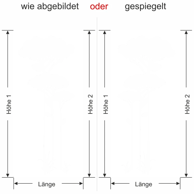 Sichtschutz Savannenbäume