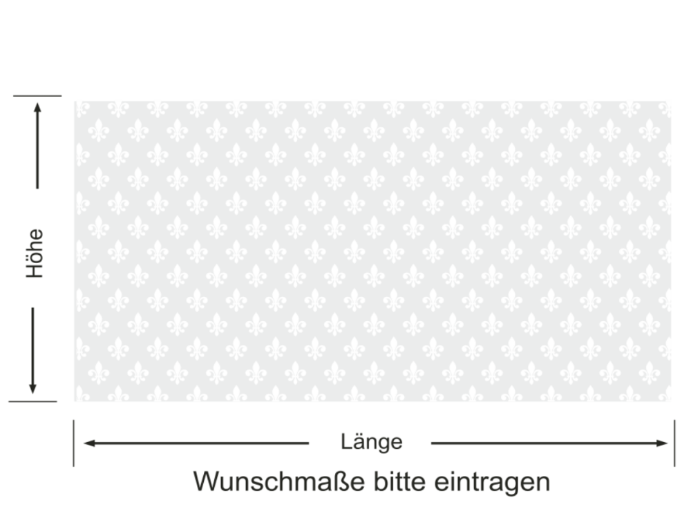 Sichtschutzfolie Fleur-de-Lis | Druck Wunschfarbe