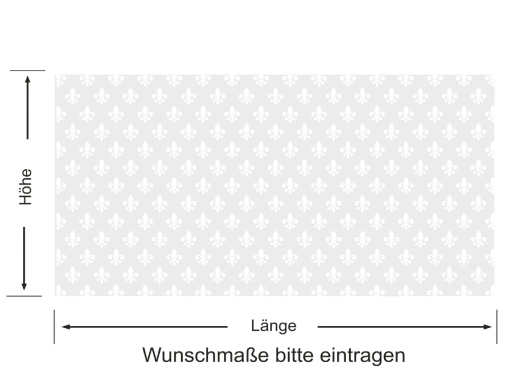 Sichtschutzfolie Fleur-de-Lis | Druck Wunschfarbe