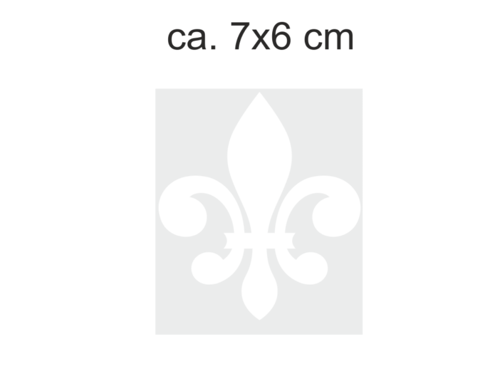 Sichtschutzfolie Fleur-de-Lis | Druck Wunschfarbe