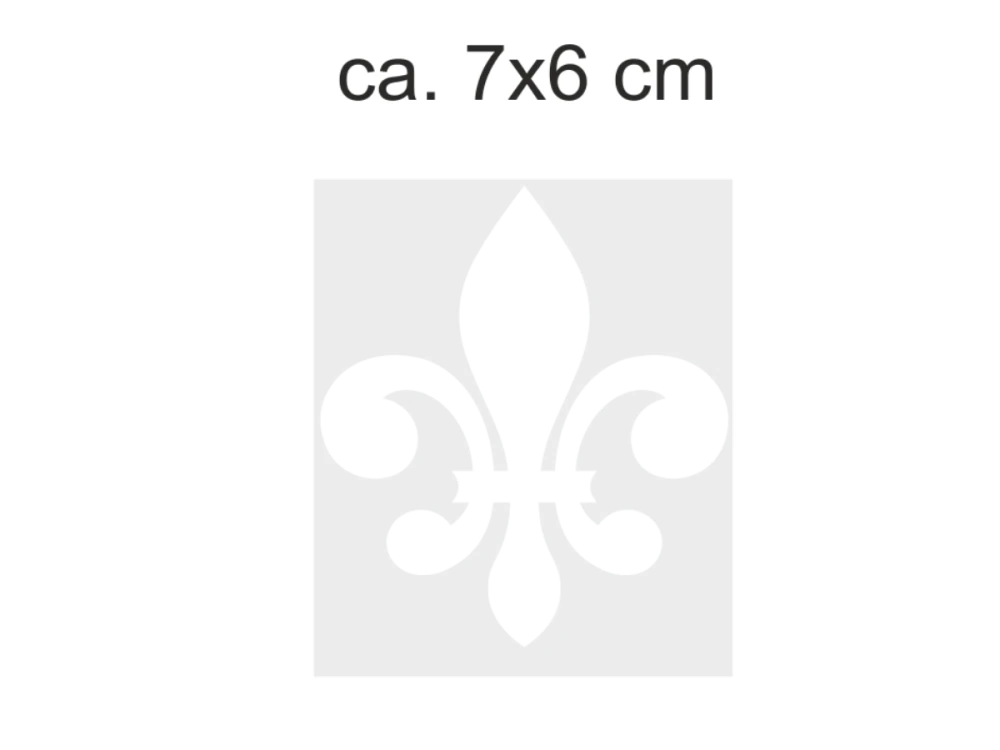 Sichtschutzfolie Fleur-de-Lis | Druck Wunschfarbe