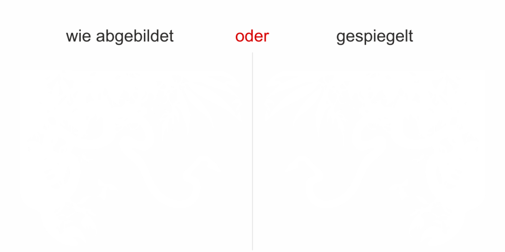 Glasdekor Dschungel - Ansicht Wunschfarbe und Ausrichtung