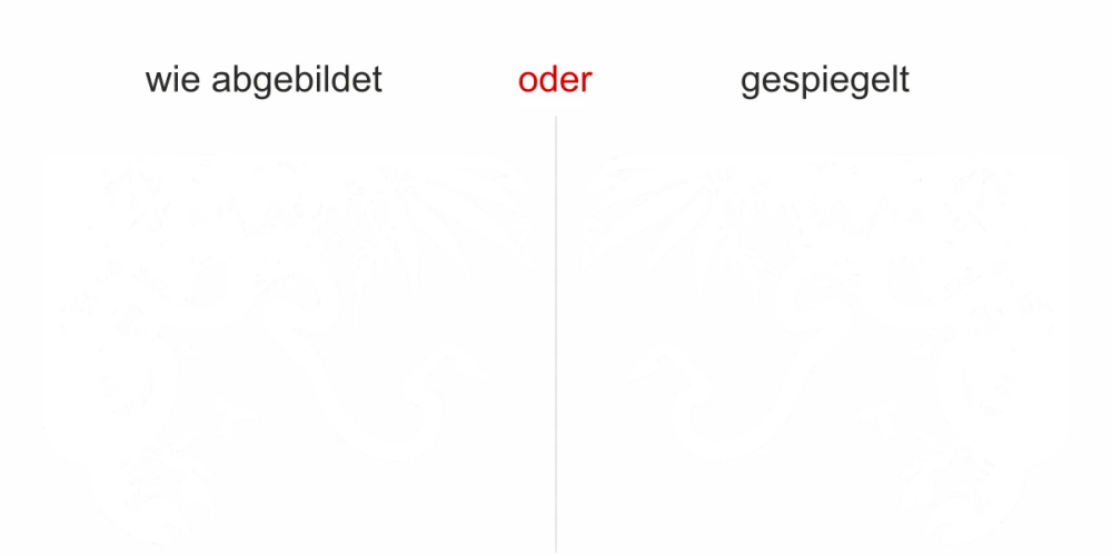 Glasdekor Dschungel - Ansicht Wunschfarbe und Ausrichtung