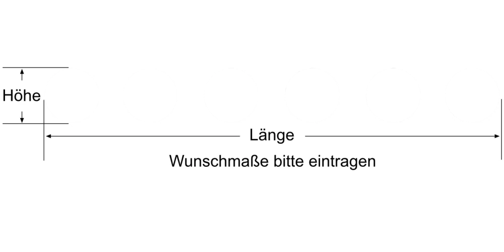 Durchlaufschutz für Glas mit Kreisen - Ansicht Farbauswahl Durchlaufschutz für Glas mit Kreisen - Ansicht Farbauswahl