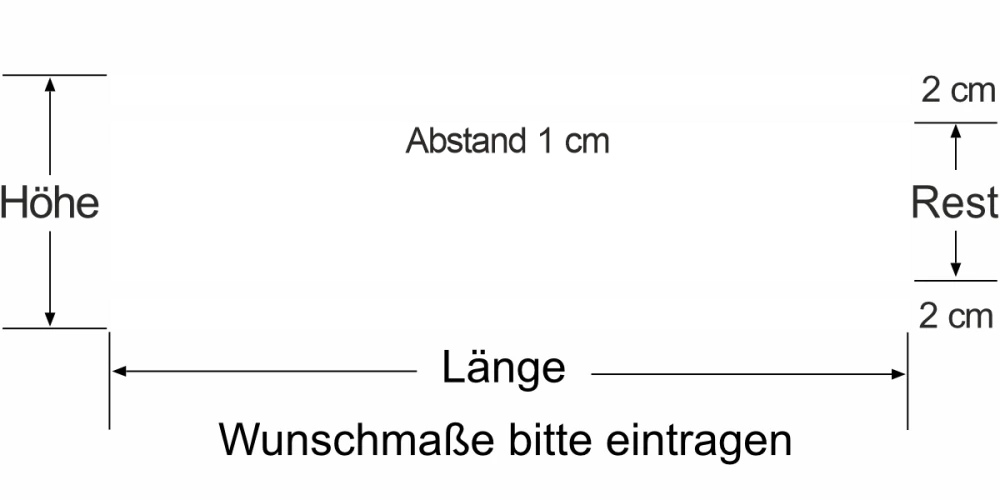 Durchlaufschutz für Glas mit Streifendesign - Ansicht Farbauswahl Durchlaufschutz für Glas mit Streifendesign - Ansicht Farbauswahl