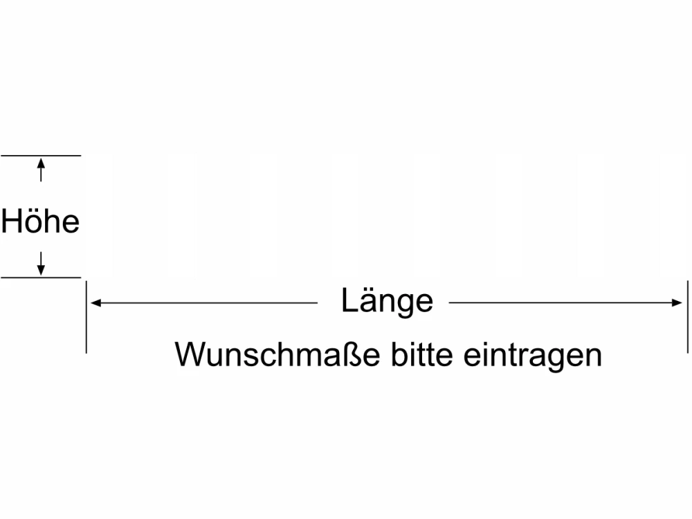 Durchlaufschutz für Glas mit mittelbreiten vertikalen Streifen - Ansicht Farbauswahl Durchlaufschutz für Glas mit mittelbreiten vertikalen Streifen - Ansicht Farbauswahl