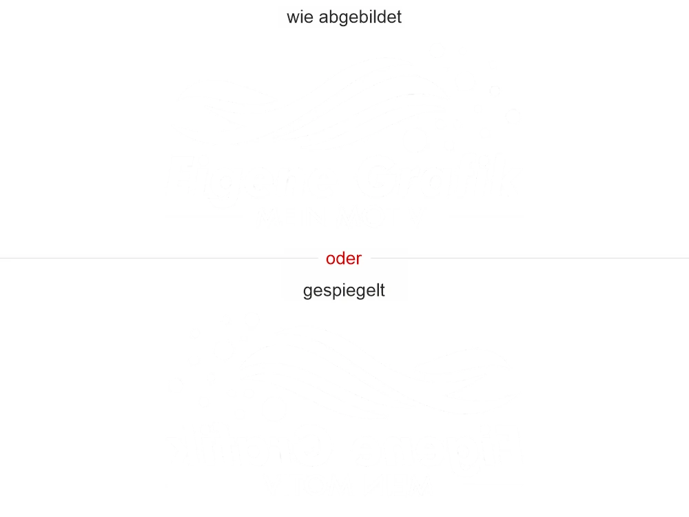 Eigene Grafik als Glastattoo - Ansicht Beispielbild Ausrichtung und Farbauswahl