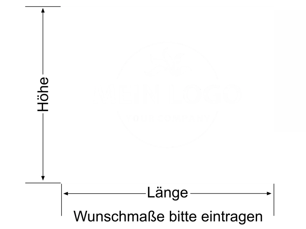 Eigenes Logo als Sichtschutzfolie