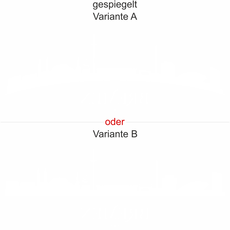 Fensteraufkleber Bremen - Ansicht Ausrichtung mit Farbauswahl und Variante Fensteraufkleber Bremen - Ansicht Ausrichtung mit Farbauswahl und Variante
