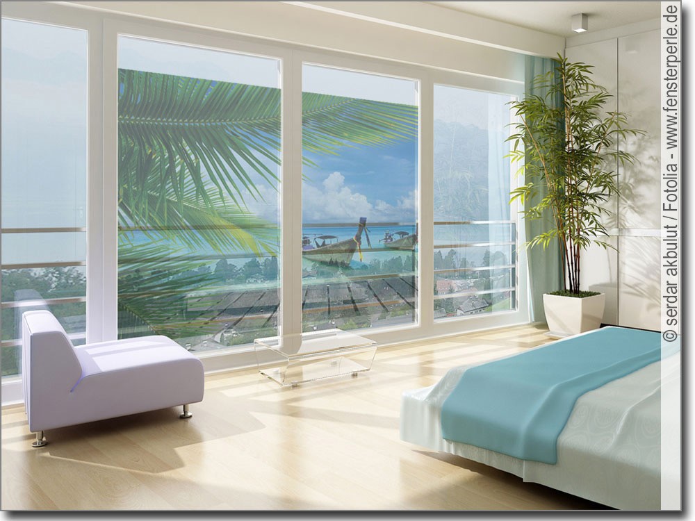 Fotofolie Karibisches Meer | Fenster Klebefolie Karibik