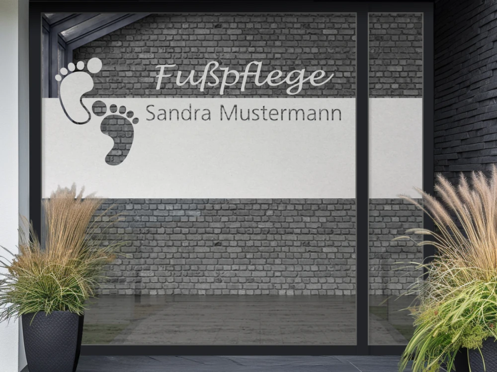 Fußpflege Schaufenster